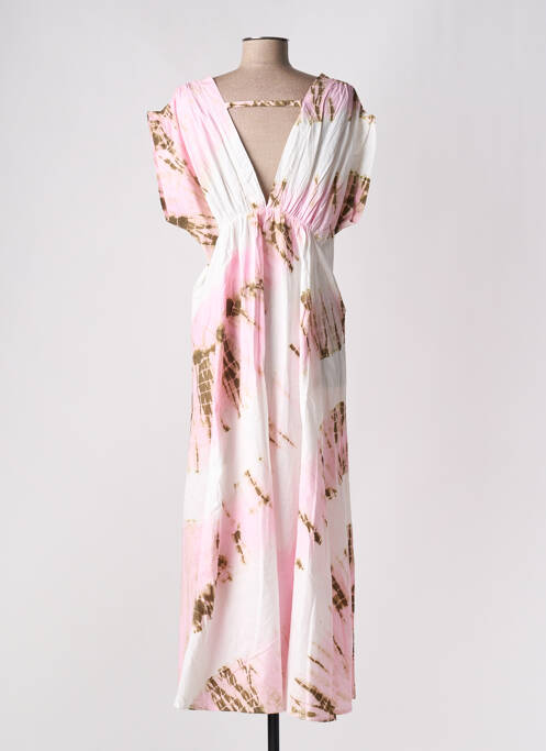 Robe longue rose YAATRA pour femme