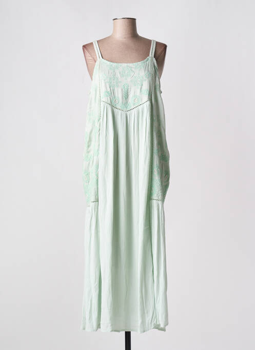 Robe longue vert YAATRA pour femme