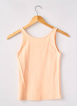 Top coupe cintrée fines bretelles orange SKINY fille