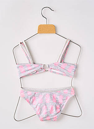 Maillot de bain 2 pièces haut bandeau gris HISTOIRE DE PLAGE fille