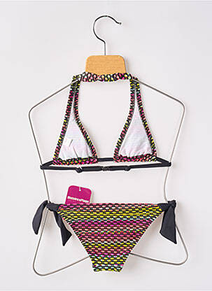 Maillot de bain 2 pièces imprimé fantaisie noir HISTOIRE DE PLAGE fille