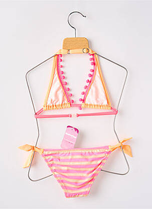 Maillot de bain 2 pièces culotte orange HISTOIRE DE PLAGE fille