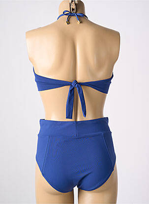 Maillot de bain 2 pièces haut bandeau haut bandeau bleu SEGNI D'ACQUA CALVI femme