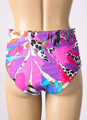 Bas de maillot de bain imprimé fantaisie culotte violet PROMISE femme
