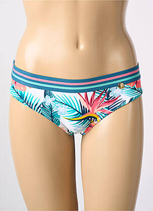 Bas de maillot de bain imprimé fantaisie culotte bleu PROMISE femme