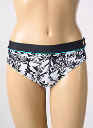 Bas de maillot de bain imprimé fantaisie culotte noir PROMISE femme