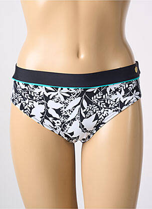 Bas de maillot de bain imprimé fantaisie culotte noir PROMISE femme