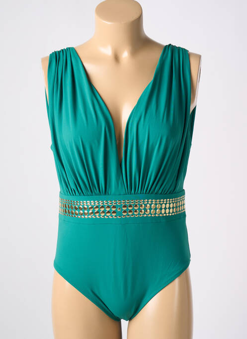 Maillot de bain 1 pièce vert SEGNI D'ACQUA CALVI pour femme