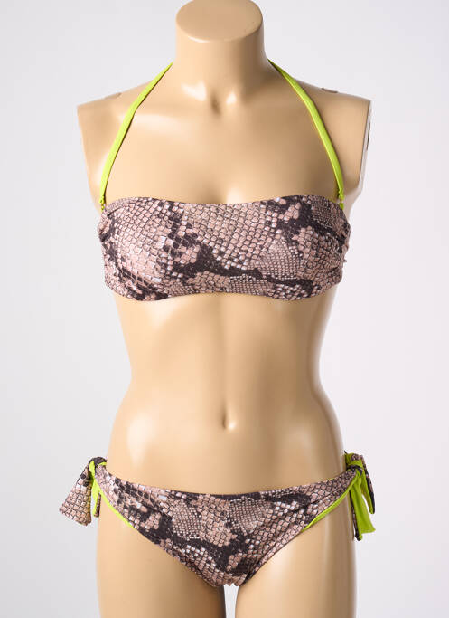 Maillot de bain 2 pièces beige SEGNI D'ACQUA CALVI pour femme