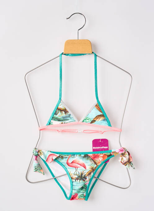 Maillot de bain 2 pièces bleu HISTOIRE DE PLAGE pour fille