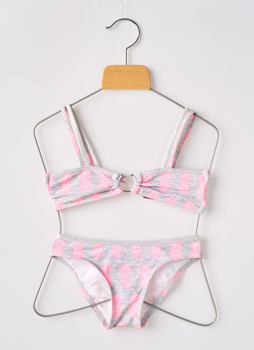 Maillot de bain 2 pièces gris HISTOIRE DE PLAGE pour fille