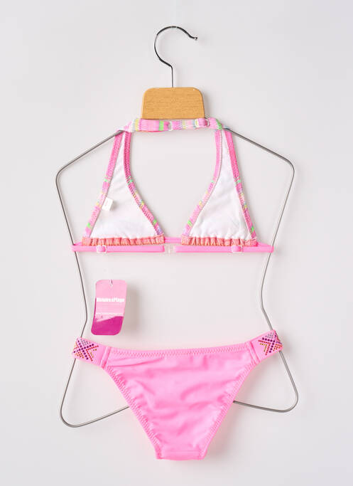 Maillot de bain 2 pièces rose HISTOIRE DE PLAGE pour fille