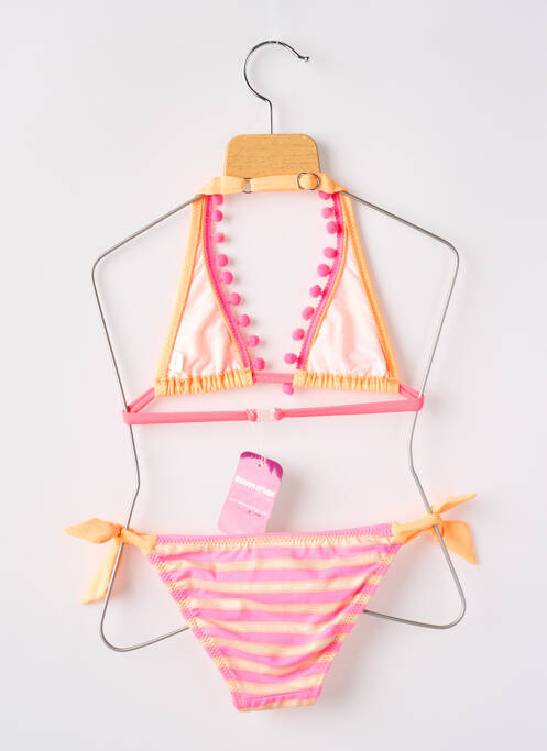 Maillot de bain 2 pièces culotte orange HISTOIRE DE PLAGE fille