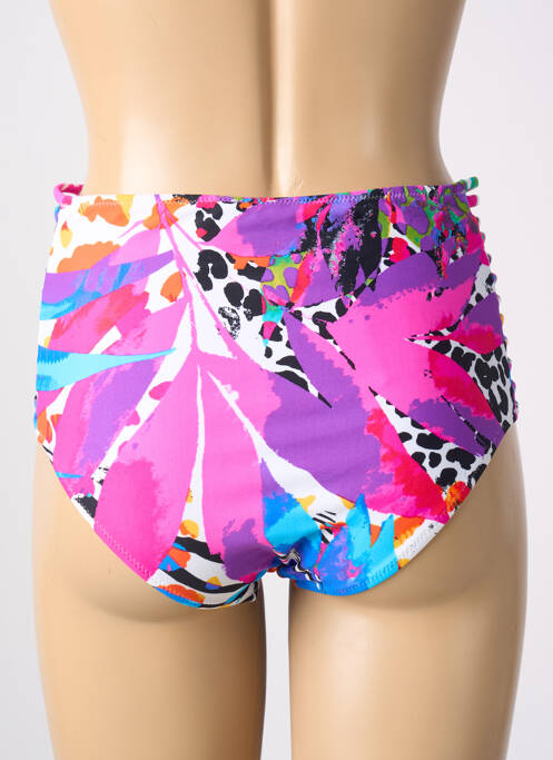 Bas de maillot de bain imprimé fantaisie culotte violet PROMISE femme