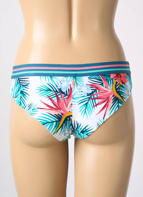 Bas de maillot de bain imprimé fantaisie culotte bleu PROMISE femme