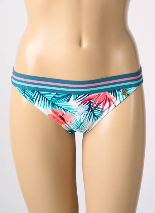 Bas de maillot de bain imprimé fantaisie culotte bleu PROMISE femme