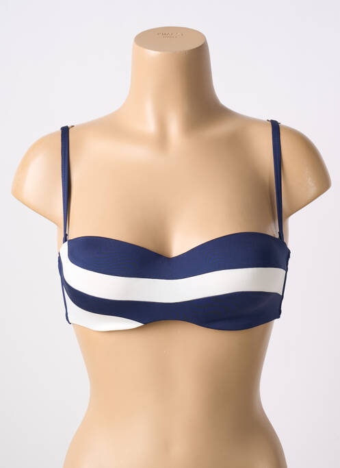 Haut de maillot de bain bleu HUIT femme