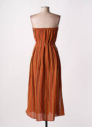 Robe longue sans manche sans manche orange FAITHFULL THE BRAND femme