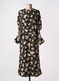 Robe longue manches longues manches longues noir VICTORIA BECKHAM femme
