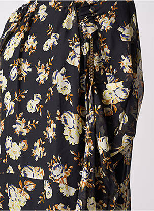 Robe longue manches longues manches longues noir VICTORIA BECKHAM femme