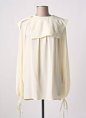 Blouse col rond manches longues blanc VICTORIA BECKHAM femme
