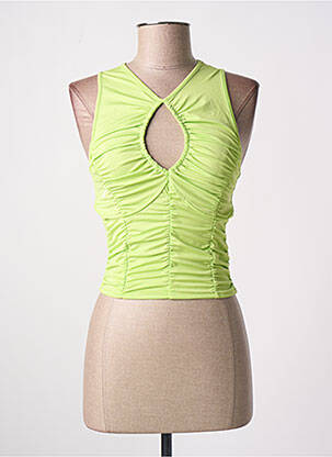 Top stretch sans manche vert ESTHÉ femme