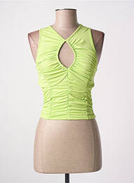 Top stretch sans manche vert ESTHÉ femme