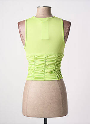 Top stretch sans manche vert ESTHÉ femme