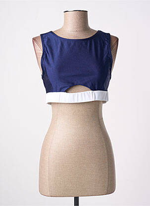 Soutien-gorge effet matière satinée brassieres bleu LUZ femme