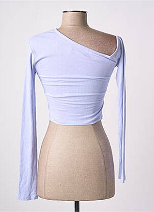 Top stretch manches longues violet LAMA JOUNI femme