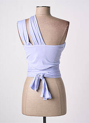 Top stretch sans manche violet LAMA JOUNI femme
