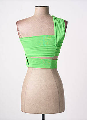 Top stretch sans manche vert LAMA JOUNI femme