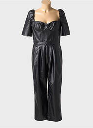 Combi-pantalon manches courtes manches courtes noir MY BEST FRIENDS femme