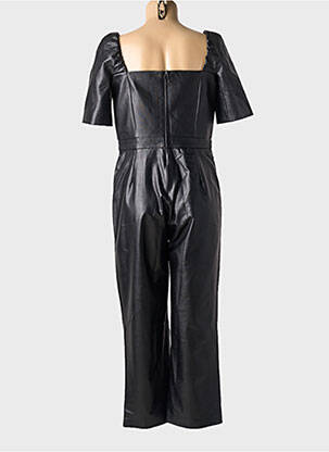Combi-pantalon fermeture zippée au dos manches courtes noir MY BEST FRIENDS femme