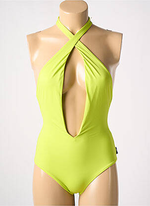 Maillot de bain 1 pièce culotte vert SANS MARQUE femme