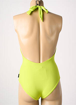 Maillot de bain 1 pièce culotte vert SANS MARQUE femme