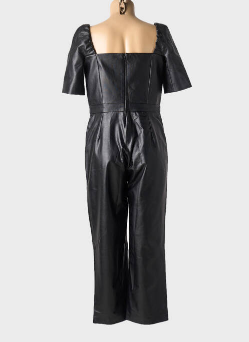 Combi-pantalon fermeture zippée au dos manches courtes noir MY BEST FRIENDS femme