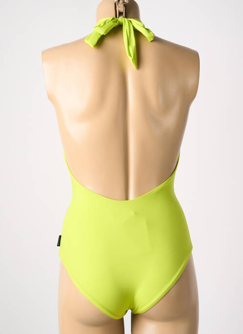 Maillot de bain 1 pièce culotte vert SANS MARQUE femme