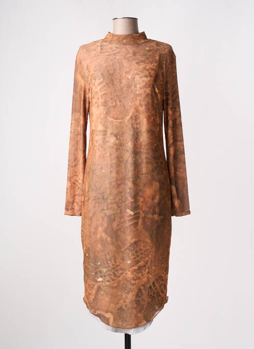 Robe longue marron SERAPIS pour femme