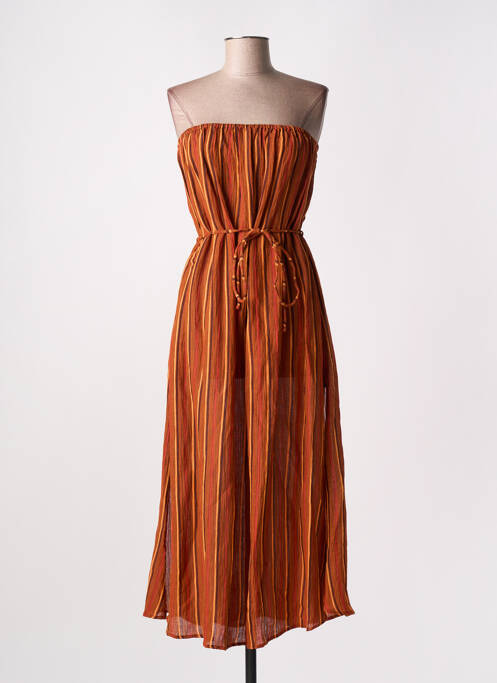 Robe longue orange FAITHFULL THE BRAND pour femme