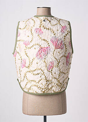 Gilet sans manche poches beige DIXIE femme