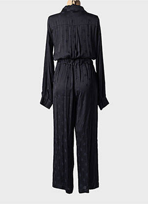 Combi-pantalon col chemisier manches longues noir BRAND UNIQUE femme