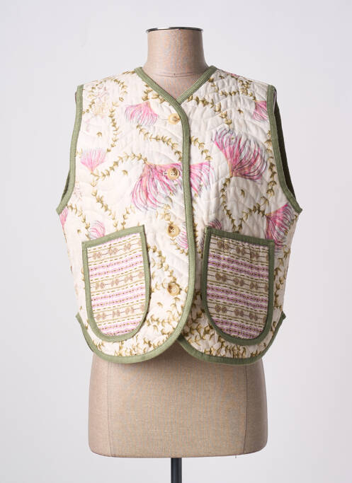 Gilet sans manche beige DIXIE pour femme