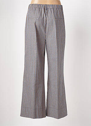 Pantalon flare taille élastique bleu DIXIE femme