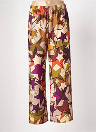 Pantalon droit taille élastique orange IMPERIAL femme