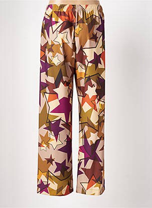 Pantalon droit taille élastique orange IMPERIAL femme