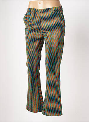 Pantalon flare coupe évasée vert GAUDI femme