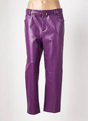 Pantalon droit violet IMPERIAL pour femme seconde vue