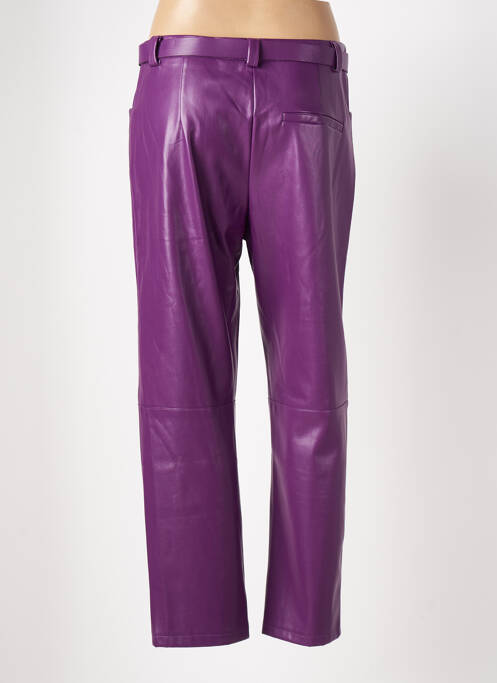 Pantalon droit violet IMPERIAL pour femme