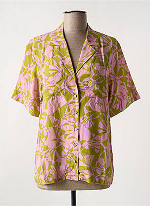 Chemisier manches courtes manches courtes vert SUNCOO femme